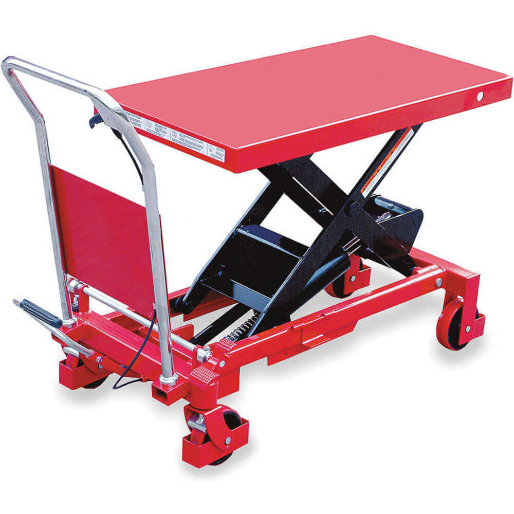 Dayton 6W804 Scissor Lift Cart 2000 Lb. Steel Fixed