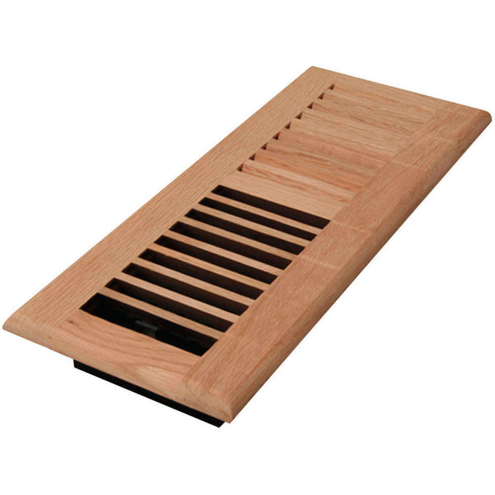 Decor Grates WML412N 5TFL8 4 x 12 Louvered Solid Maple Natural