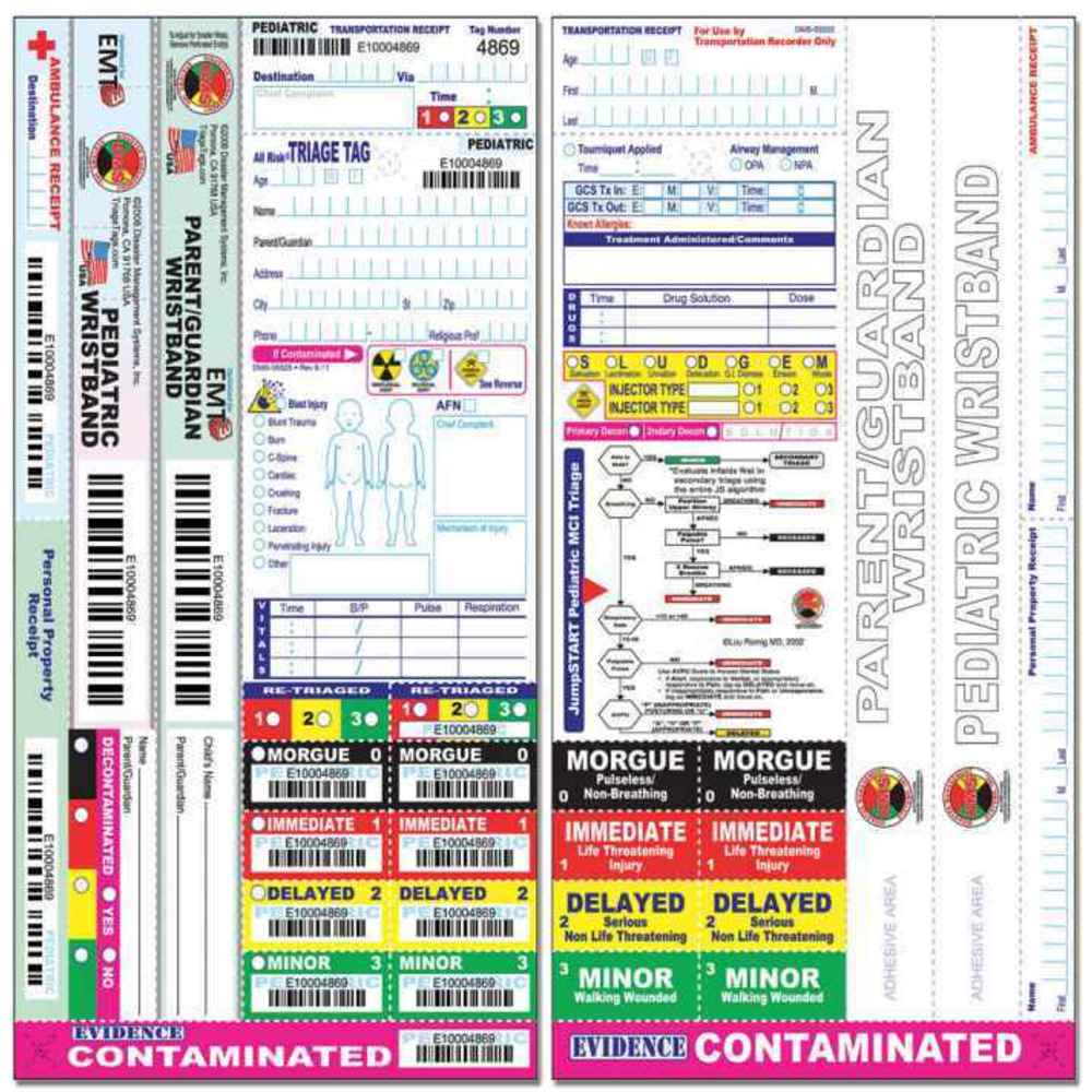 Dms DMS 05006 | 38E563 | All Risk Triage Tags 50pk