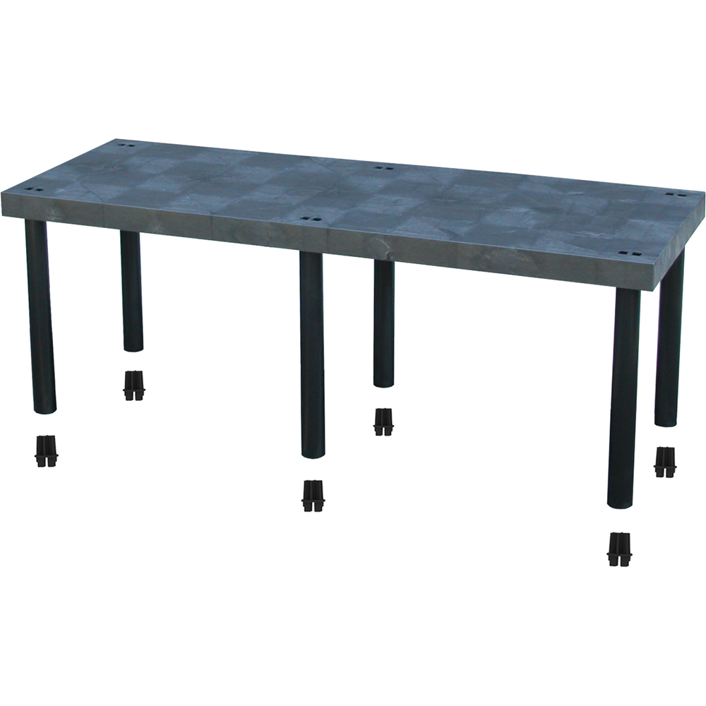 Plastic Bulk Storage Rack, 66 x 24 Inch Size, Add On Unit, Solid Top