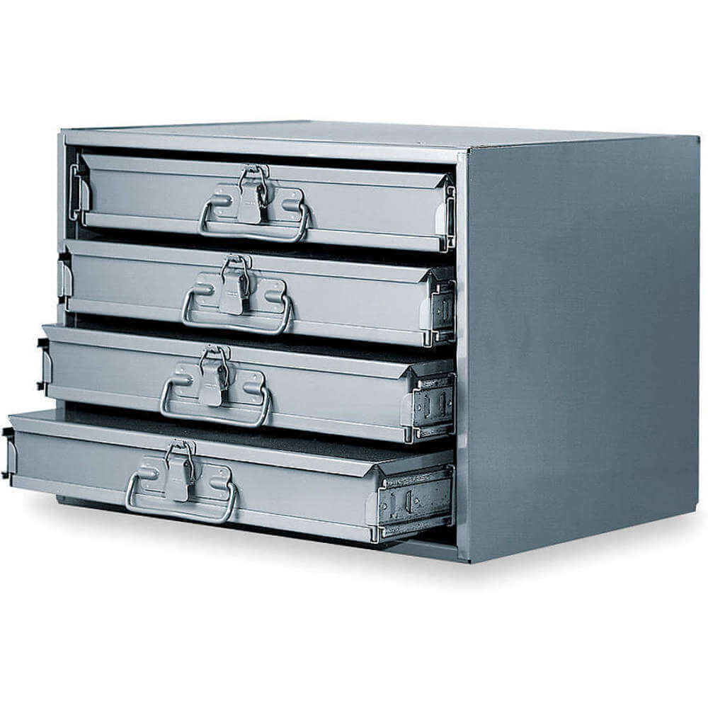 15 1/4 in x 11 3/4 in x 11 1/4 in, 4 Drawers, Sliding Drawer Cabinet -  5W883