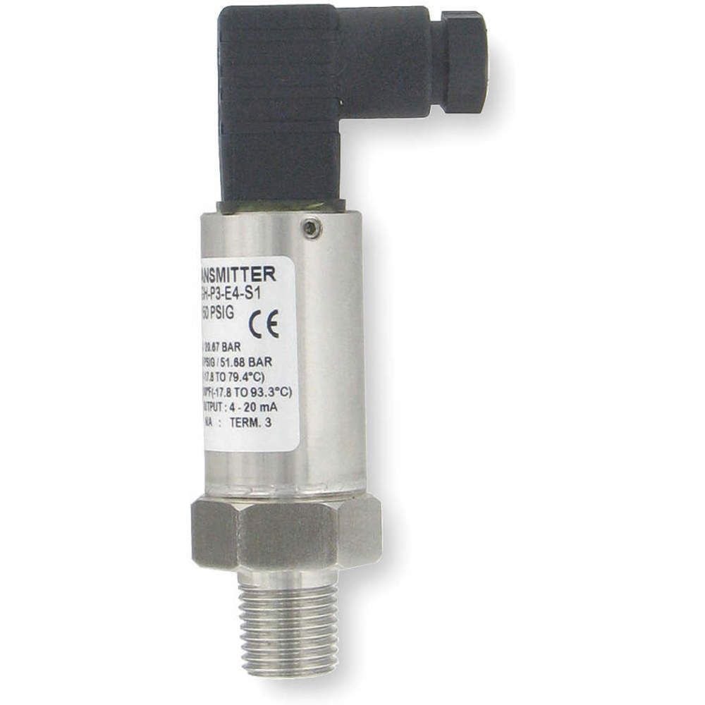 1/8 MNPT Pressure Transmitter 0 to 100 psi 4 to 20mA DC Output 