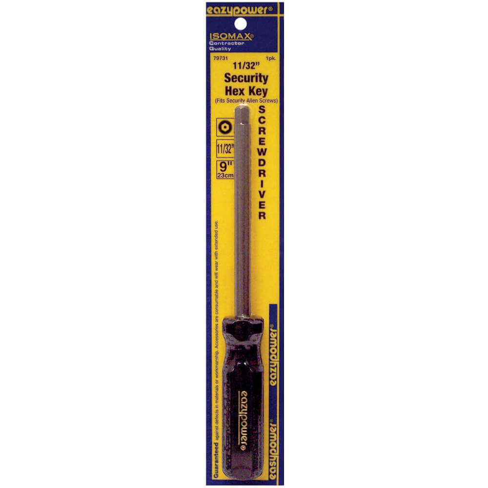 Eazypower 79731 | 5UXW9 | Security Hex Screwdriver 11/32 In