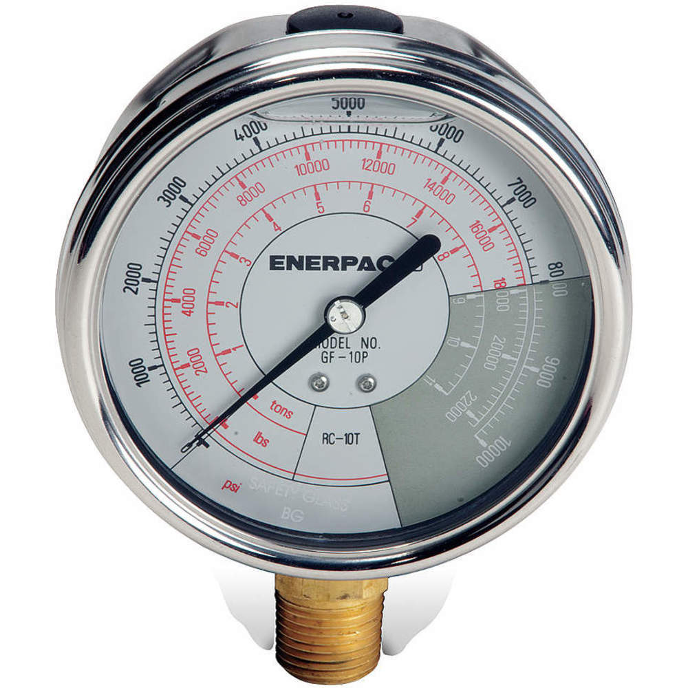 Enerpac GF10P Hydraulic Pressure Gauge 0 to 10000 PSI 4in 1/2in for sale online 