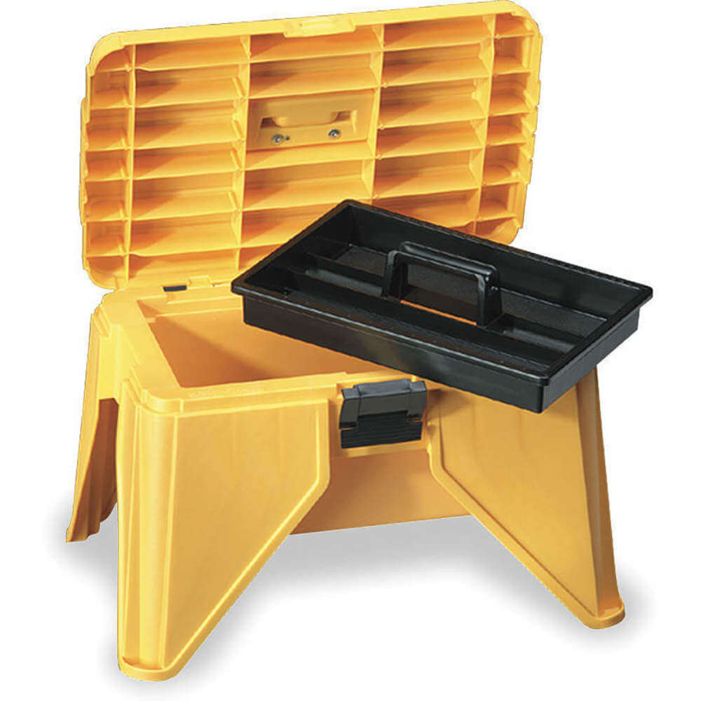 Flambeau 22500-3, Step Stool Storage Box Safety Yellow