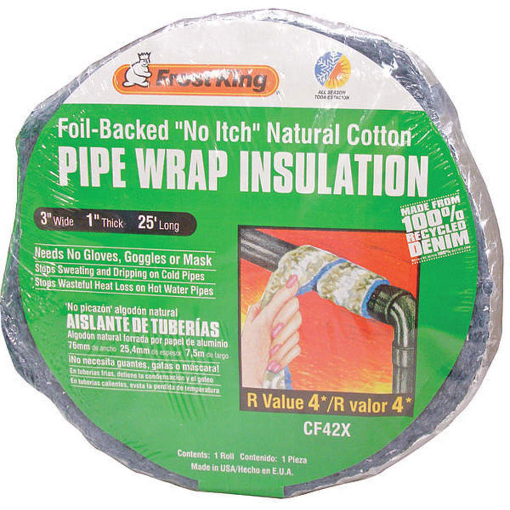 Frost King 6-Inch x 25-Ft. Fiberglass Pipe Wrap Insulation Kit