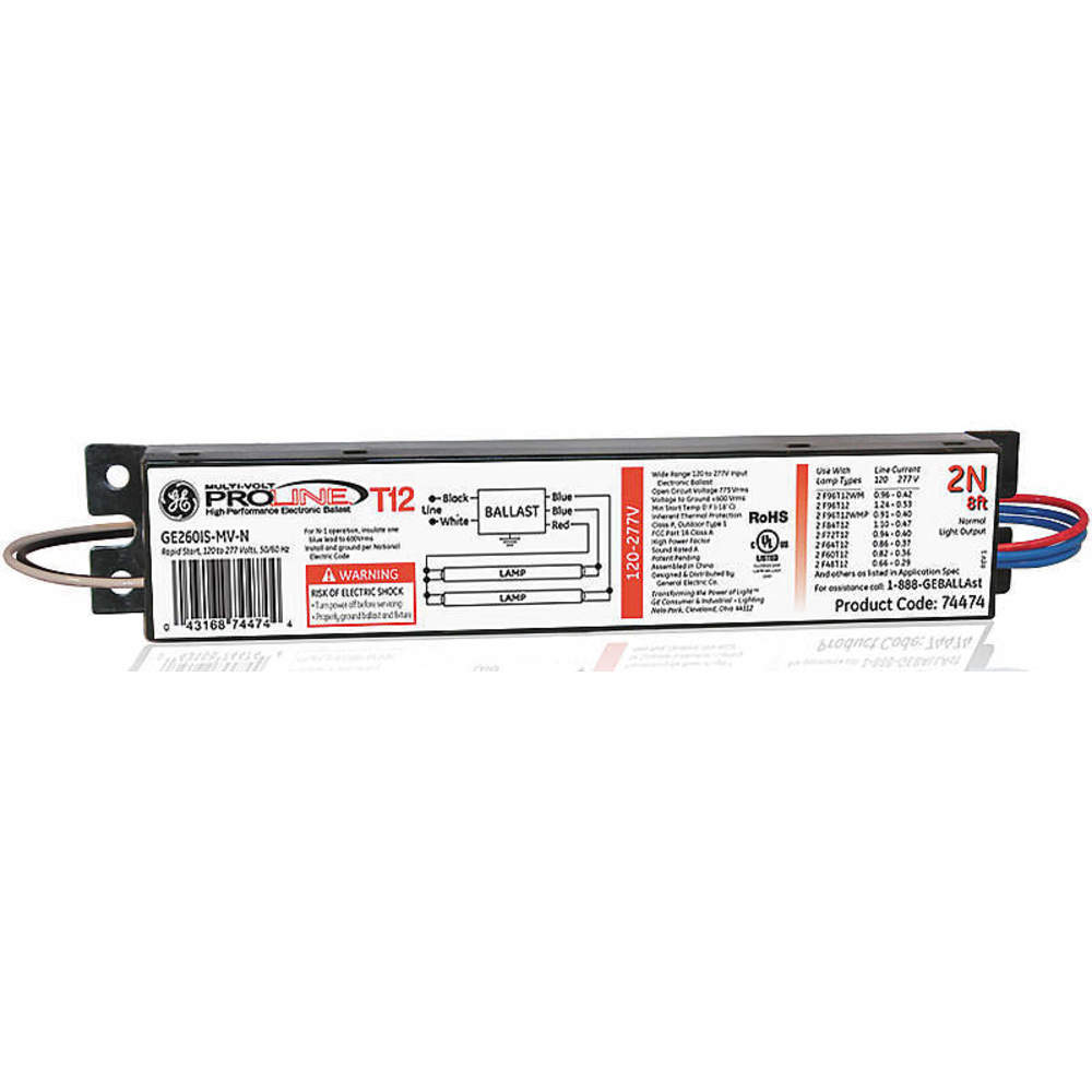 Electronic Ballast T12 Lamps 120/277v