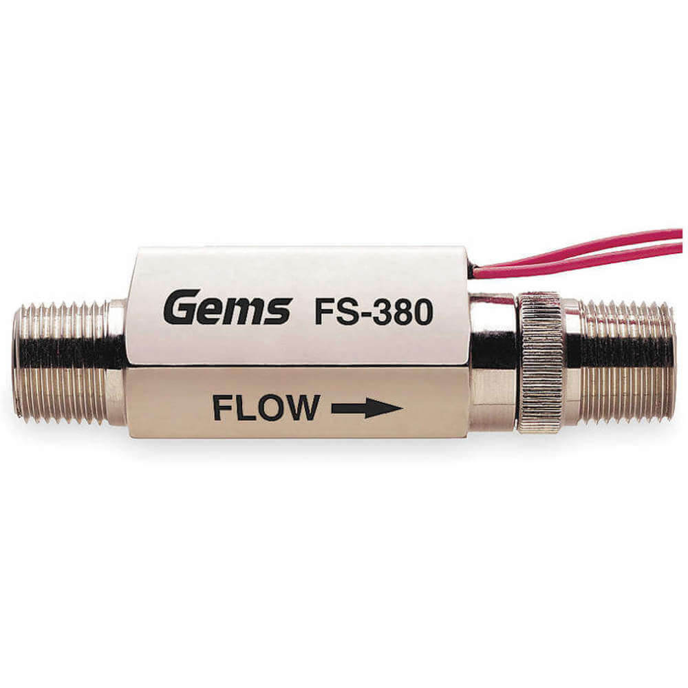 Gems Sensors FS380 179994 Liquid Flow Switch Piston Spst 20va