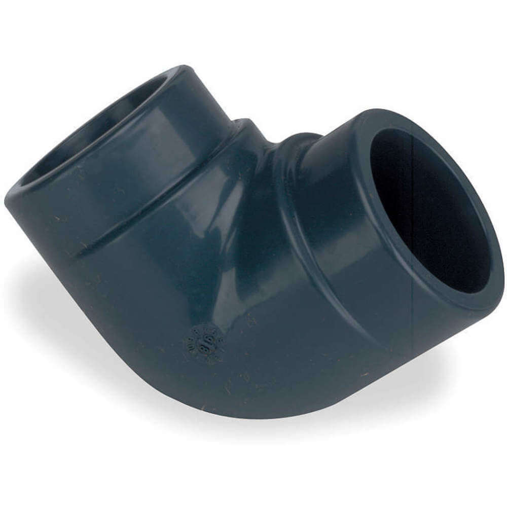 Gray 90 Degree Elbow 1-1/4 Slip Socket GF Piping Systems PVC Pipe Fitting Schedule 80