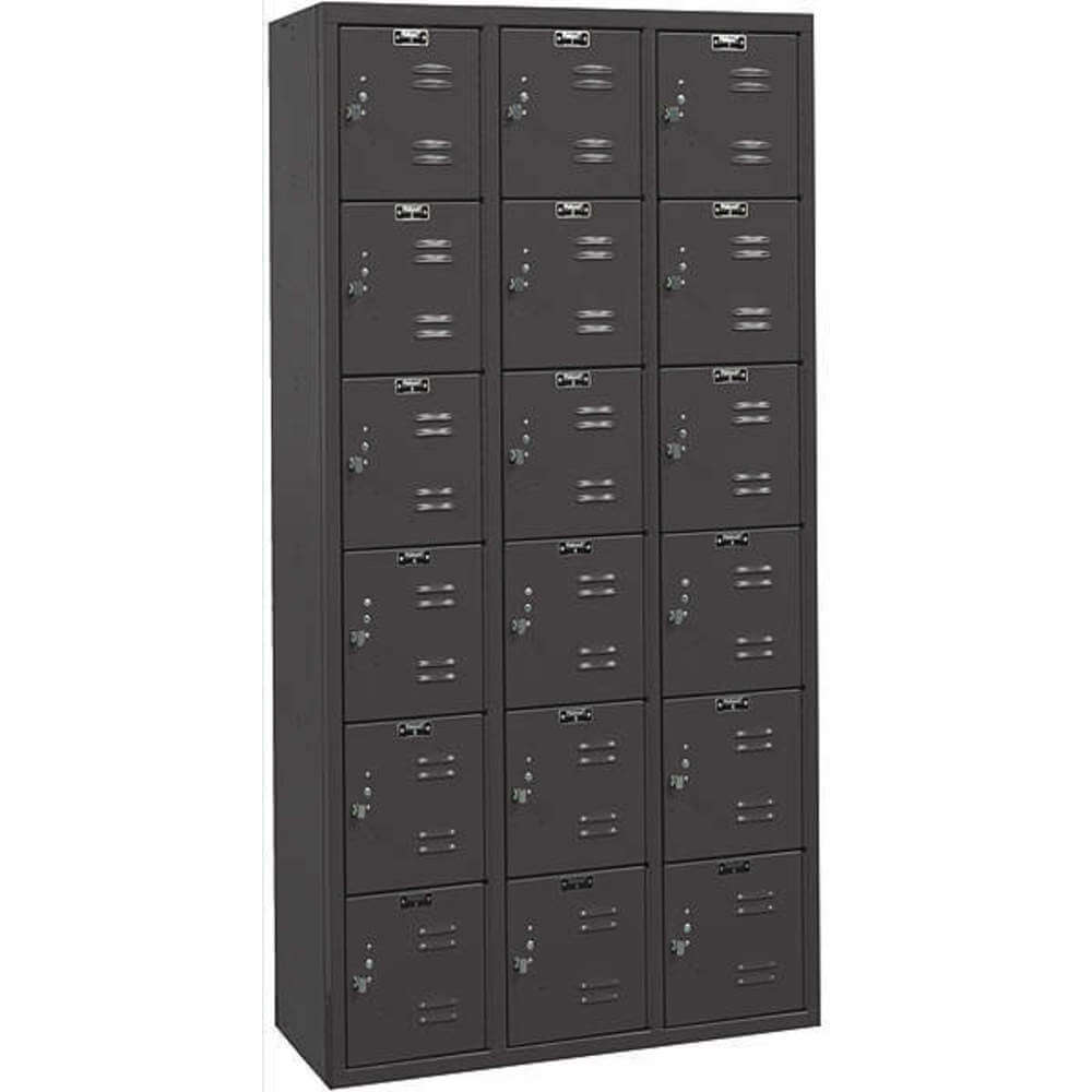 Black Tie Locker Black 36 Inch Width x 18 Inch Depth x 72 Inch Height