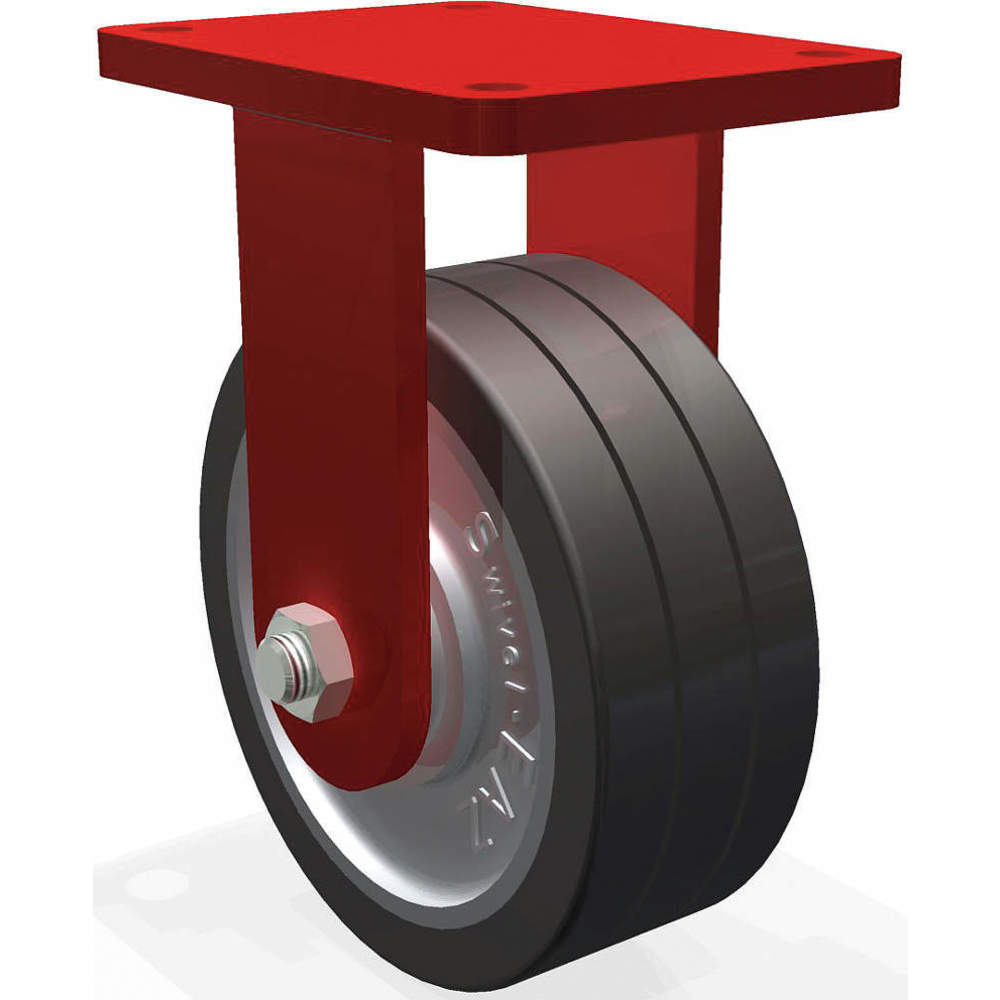 Rigid Plate Caster 8 In Diameter 4000 Lb.