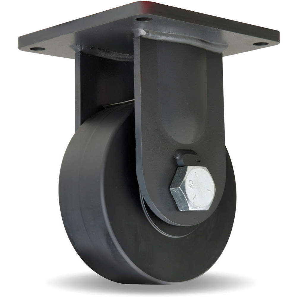 Rigid Plate Caster 7200 Lb 8 In Dia