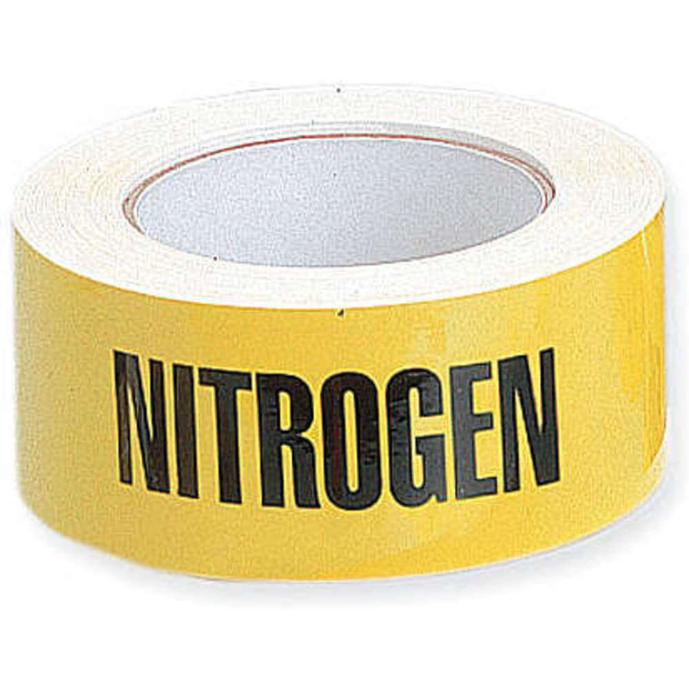Harris Industries 2X90FT NITROGEN 9JXP2 Pipe Marker Nitrogen Yellow