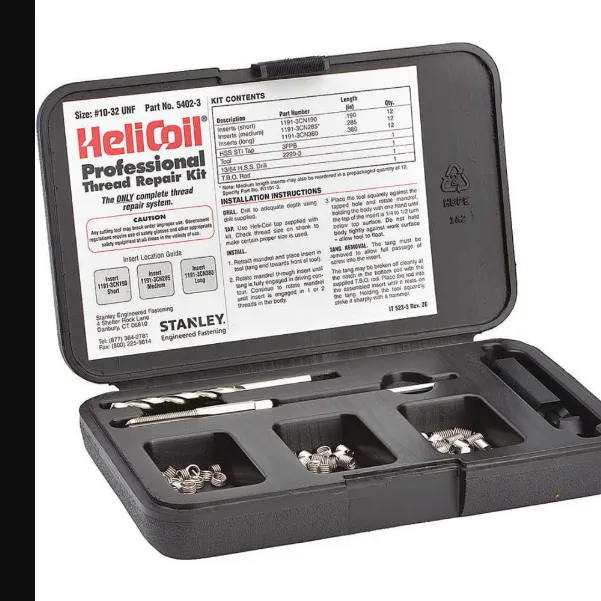 Helicoil 54023 Thread Repair Kit, UNF, 1032 Thread Size, Set of 36