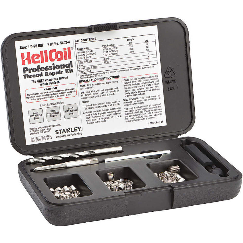 Helicoil Thread Repair M2.5 x 0.45 Drill and Tap 12 Inserts Tap/1