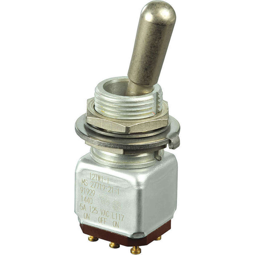Honeywell 2Tl1-1 Toggle Switch On-Off-On Dpdt 15A @ 277V Screw Terminals 
