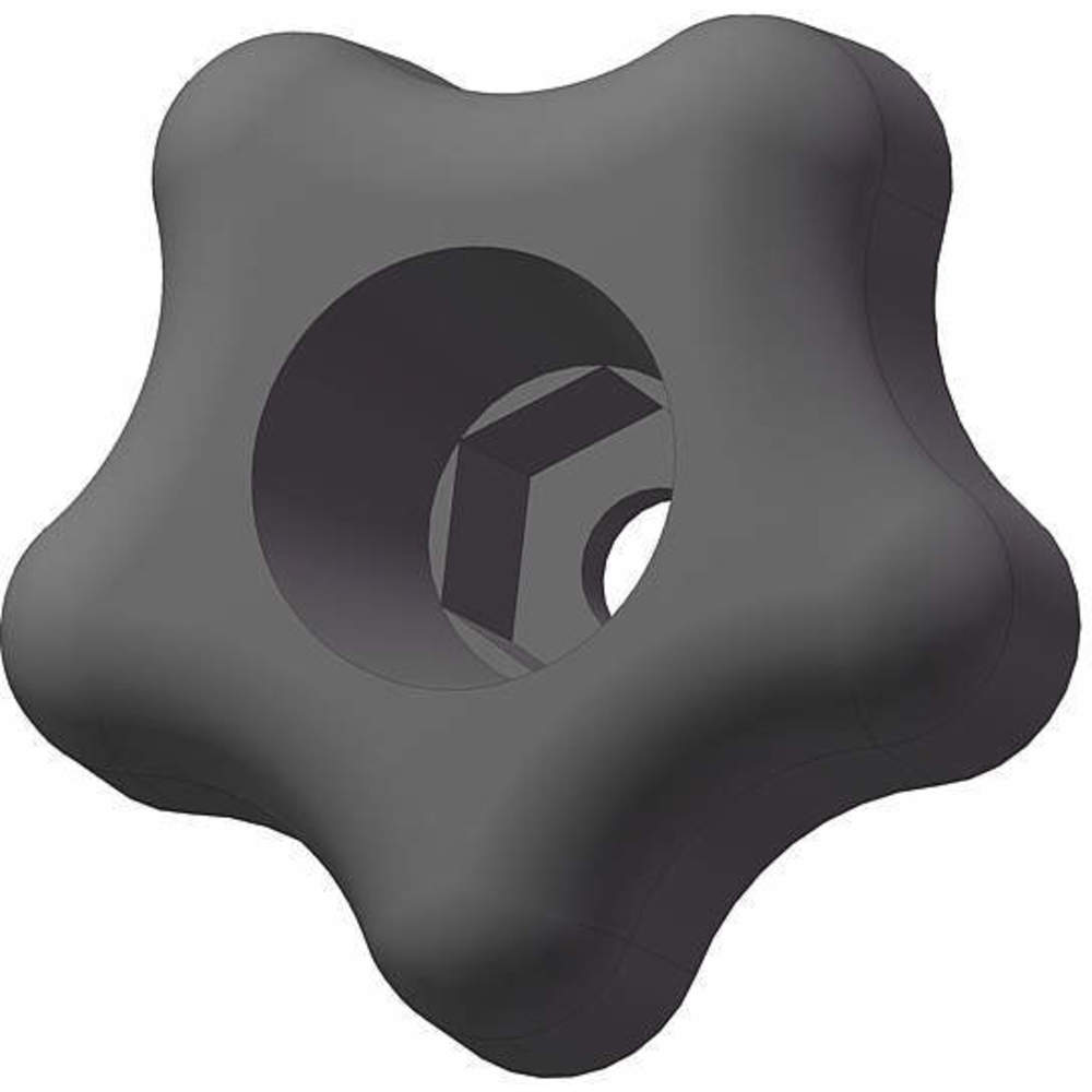 Snap Lock Star Knob 1 3/4 Inch Thru 1/4