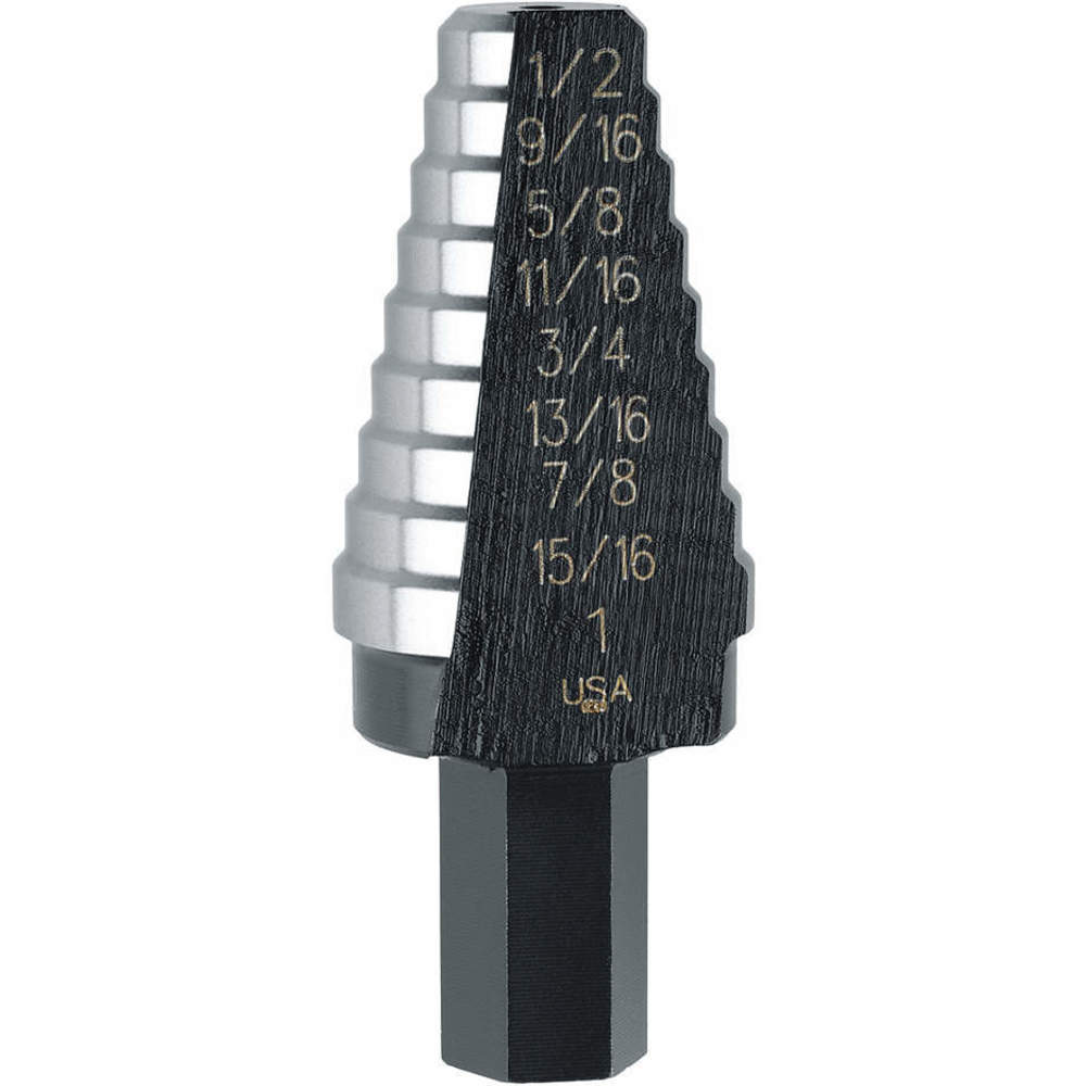 Hss Step Drill Bit 9/16-1 Inch Step 1/8