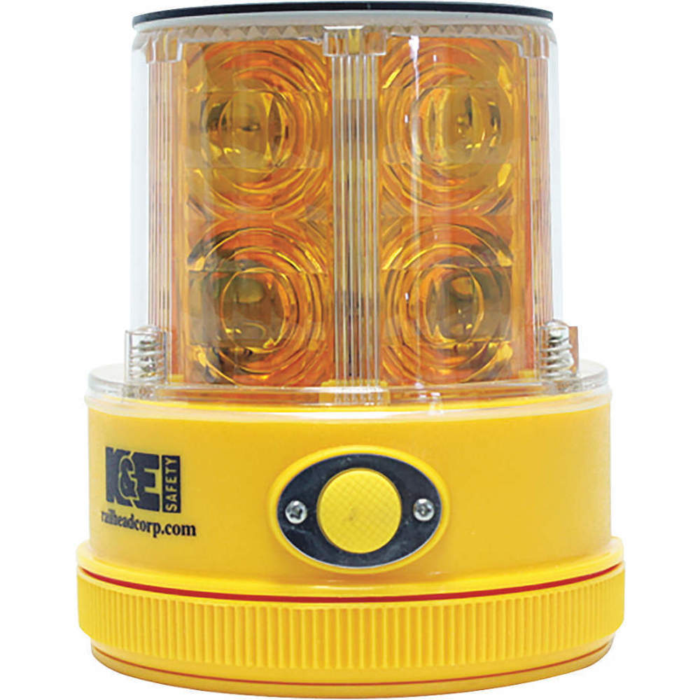 Solar K&E SAFETY M18 Solar A Rechargeable Safety Light Amber 