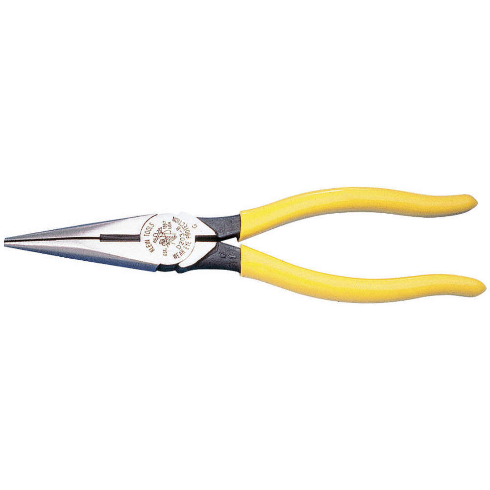 Klein Tools D203-8, Needle Nose Pliers, Size 8-7/16 x 2-5/16 Inch, 5C564