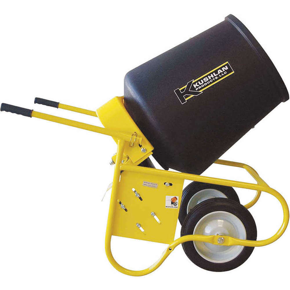 KUSHLAN PRODUCTS KPRO Wheelbarrow Mixer, Polyethylene Drum, 115V, 3.5 cu.ft | AF7NFP 22DA14
