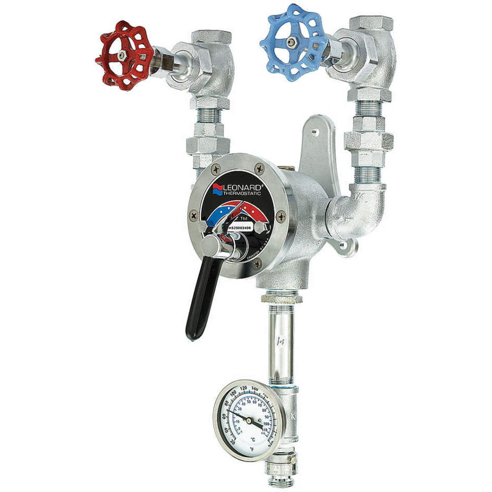 Leonard Valve Tms80Cp Steam And Water Mixing Valve,Brass Mixing