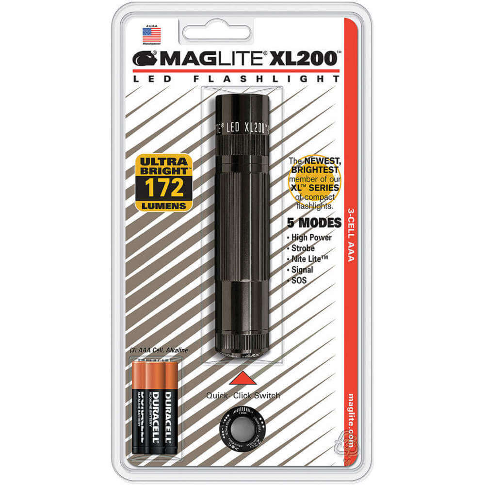XL200-S3016 noir Maglite AAA DEL Lampe de poche 172 LM Torche 