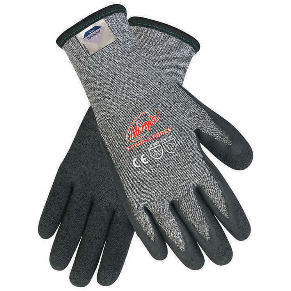 Coated Gloves Black/gray L Pr