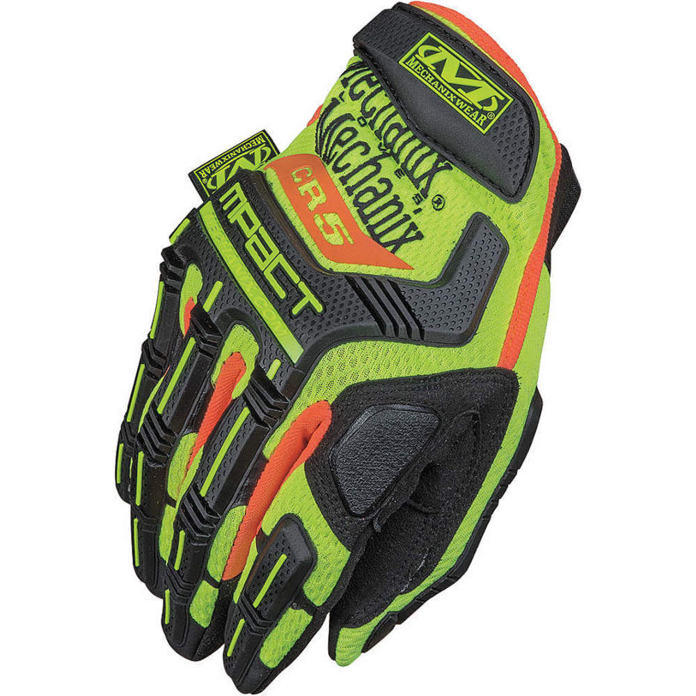 Hi-Viz M-Pact D5 High-Visibility Impact Gloves