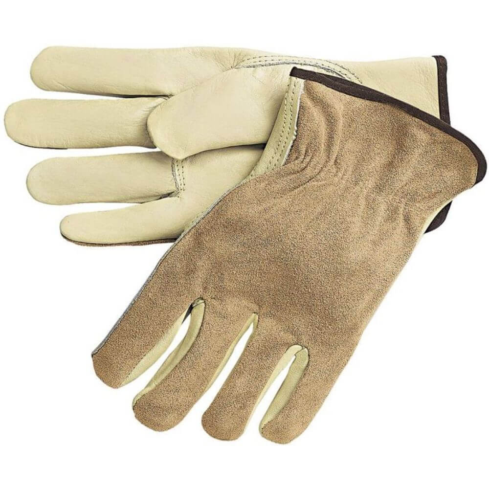 Leather Drivers Gloves Cowhide Grain L