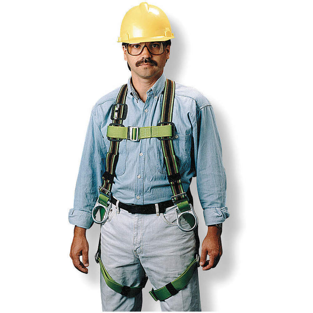 Full Body Harness, Universal, 400 lb, Green