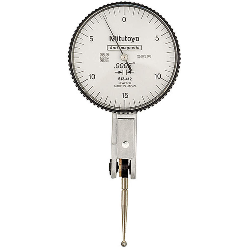 Mitutoyo 513412 4CGR4 Dial Test Indicator 0.0005 Graduations 00.03 In
