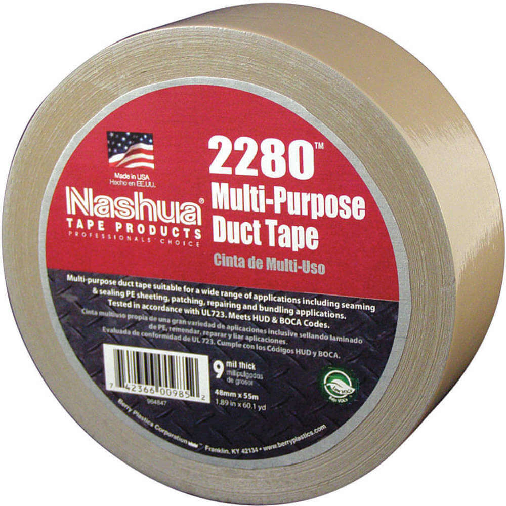 Duct Tape,48mm x 55m,9 mil,Tan NASHUA 2280 