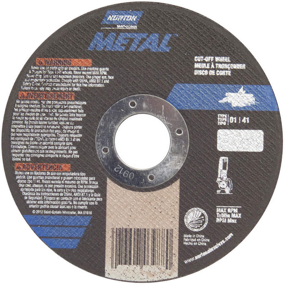 Norton Abrasives 66252835553 CutOff Wheel Gemini 3 x1/16 x3/8