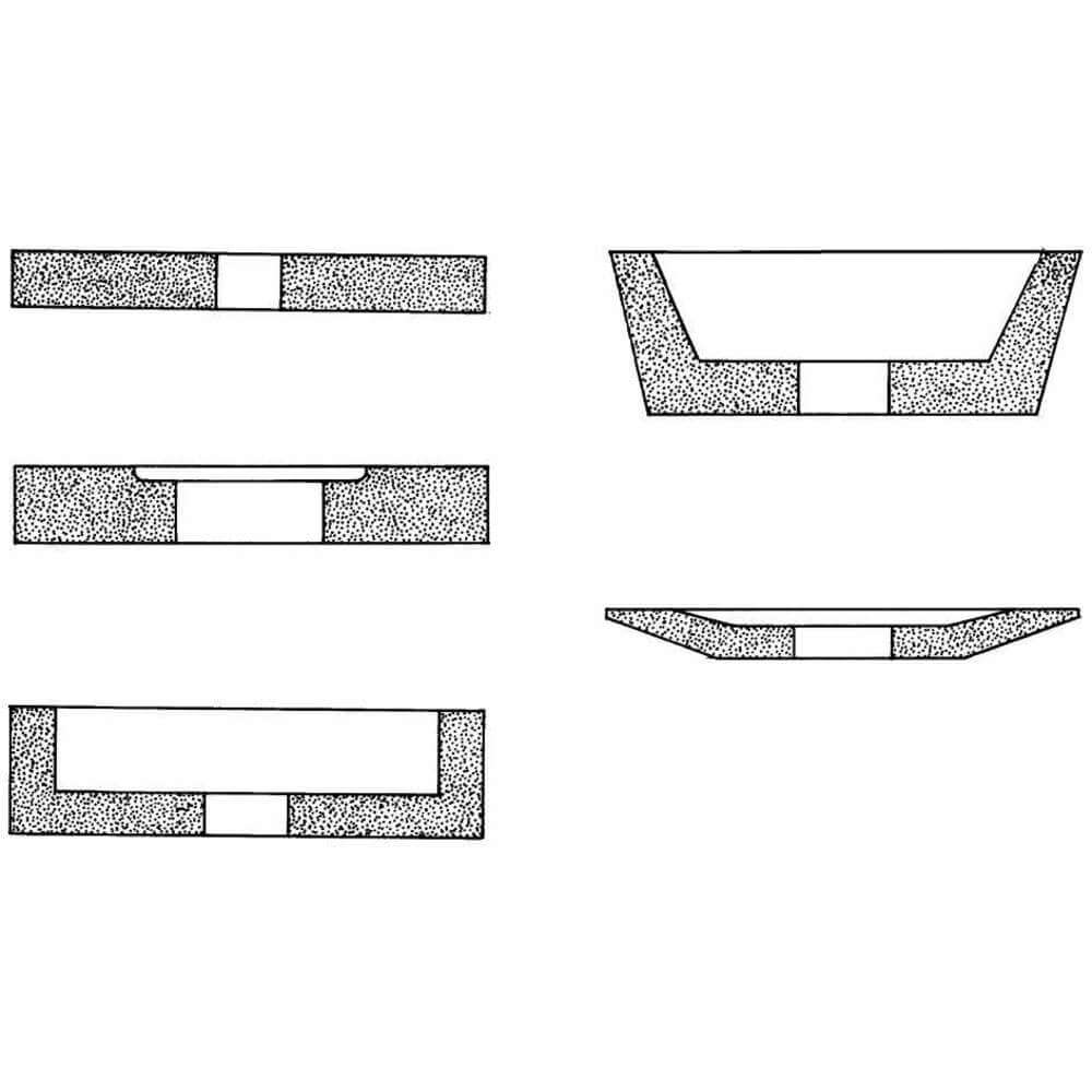 Grinding Wheel 14 x 1.5 x 5 Rec1/s 8 x 1/2 60g