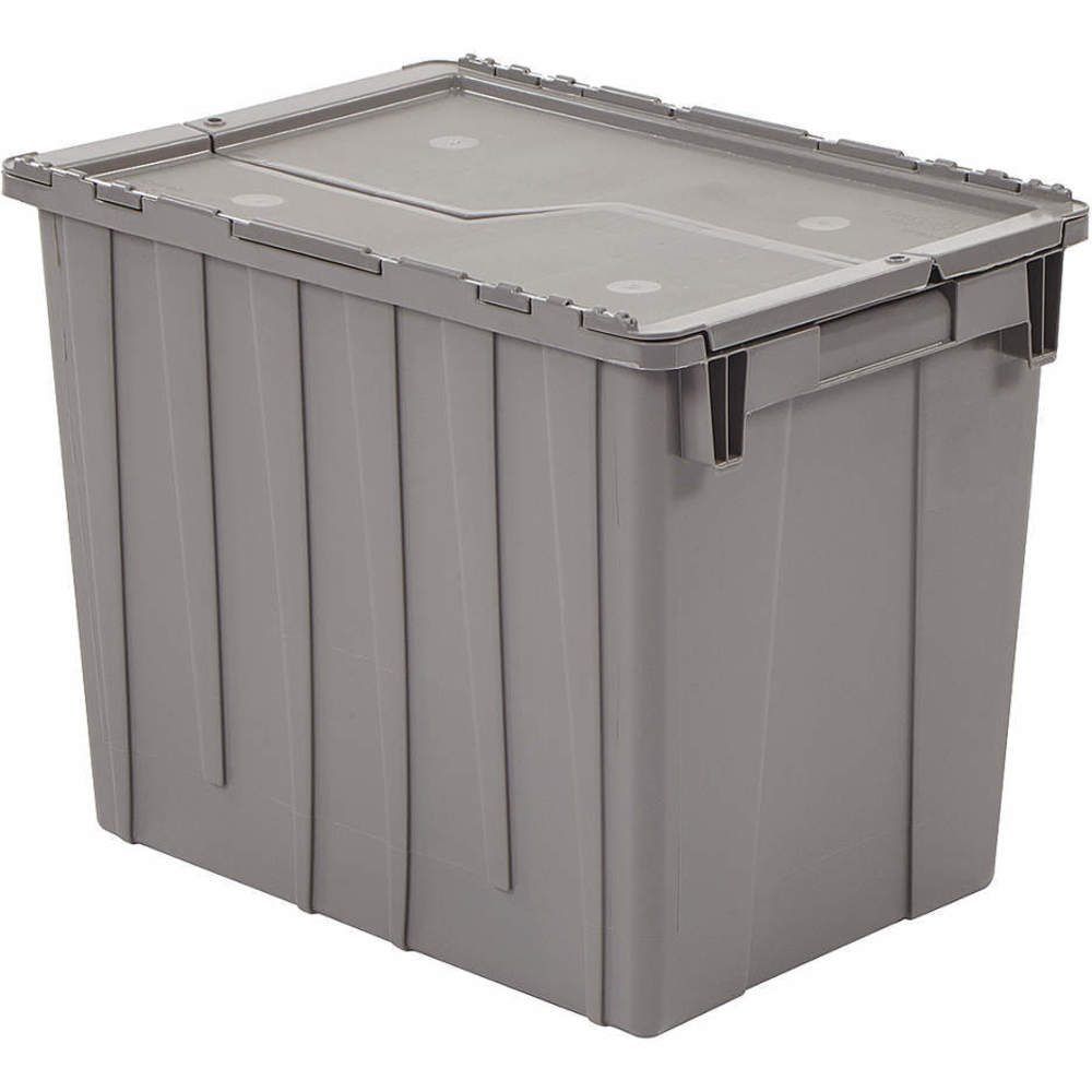 Ft. Gray Orbis Fp22 Gray Attached Lid Container 2.2 Cu 