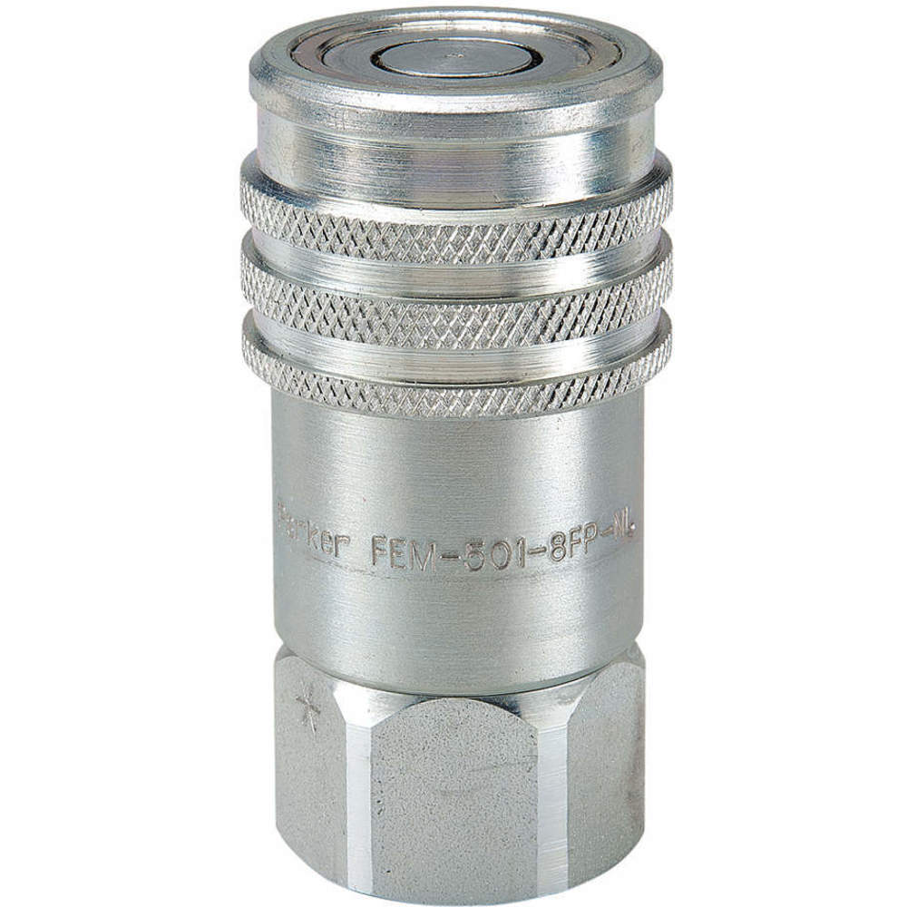 Parker FEM2514FPNL Hydraulic Coupler 1/4 Inch 4568 Psi Raptor
