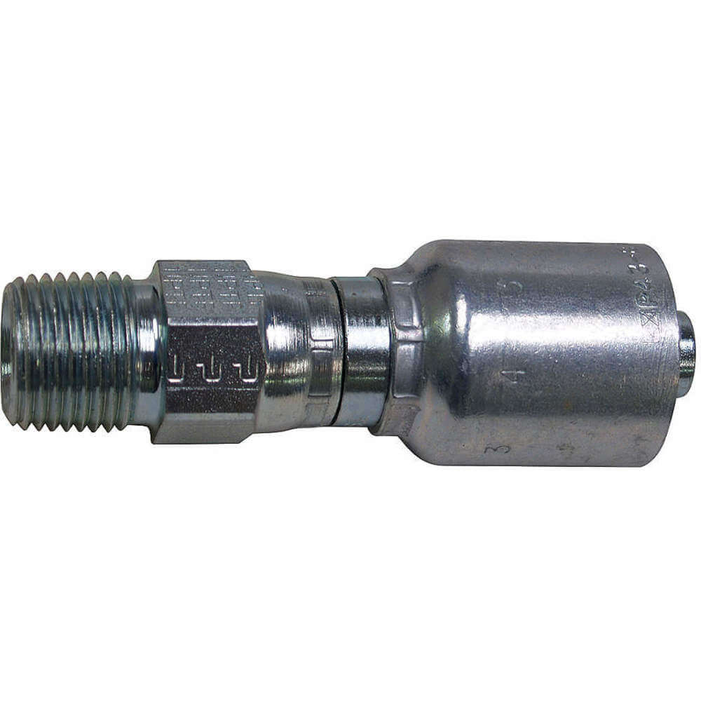 Hydraulic Hose Fitting Straight, 1/4 Inch Internal Diameter, Steel