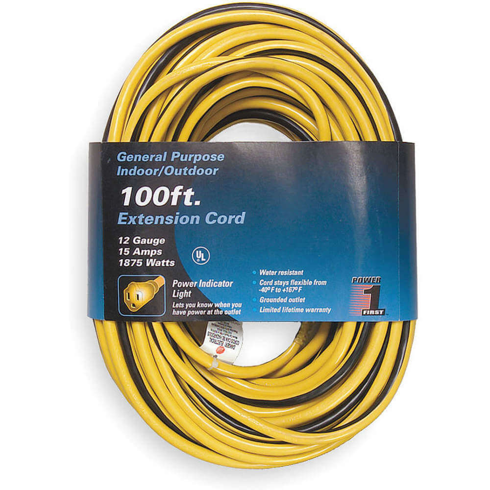 Power First 1FD57 Extension Cord 100 Feet Raptor Supplies Worldwide