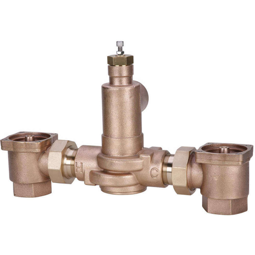 Powers 1 1/4 x 1 1/2 LFMM4341 Mixing Valve Brass 144 Gpm 15W077