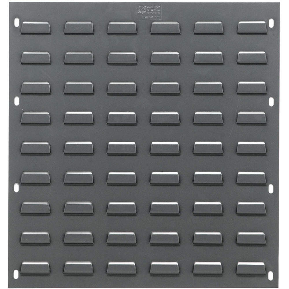 Louvered Panel, 20 x 18 x 1/4 Inch Size, 1 Side, 0 Bin, Gray