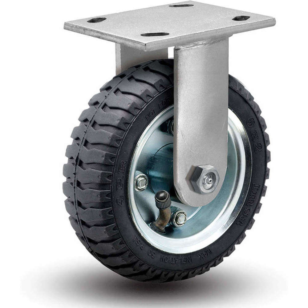 16SF06227R Rigid Pneumatic Caster 6 Inch 200 lb. Silver 25VT62
