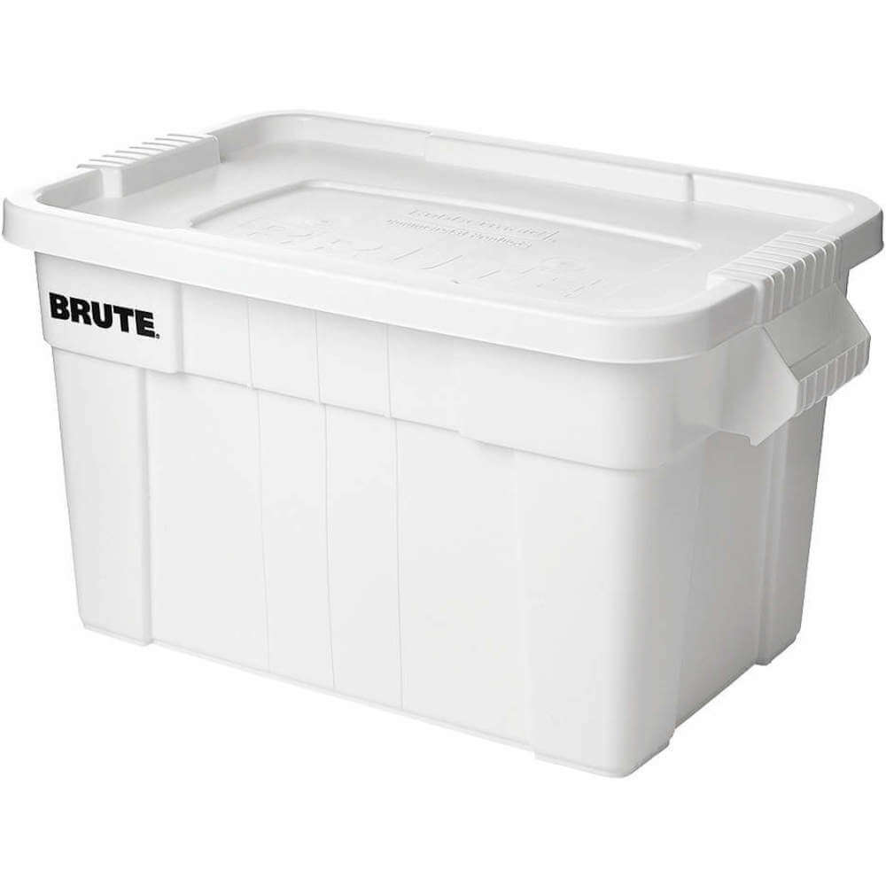 Rubbermaid Brute 14 Gallon Tote w/ Lid - FG9S3000WHT