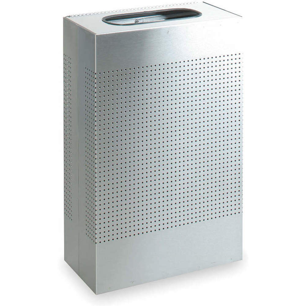 Rubbermaid FGSR14SSPL Opentop Trash Can Rectangular 25 Gallon