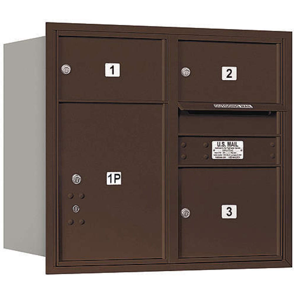 Salsbury 3707D03ZRU Horizontal Mailbox Usps 4 Door Bronze Rl 27 Inch 33LD46 Raptor