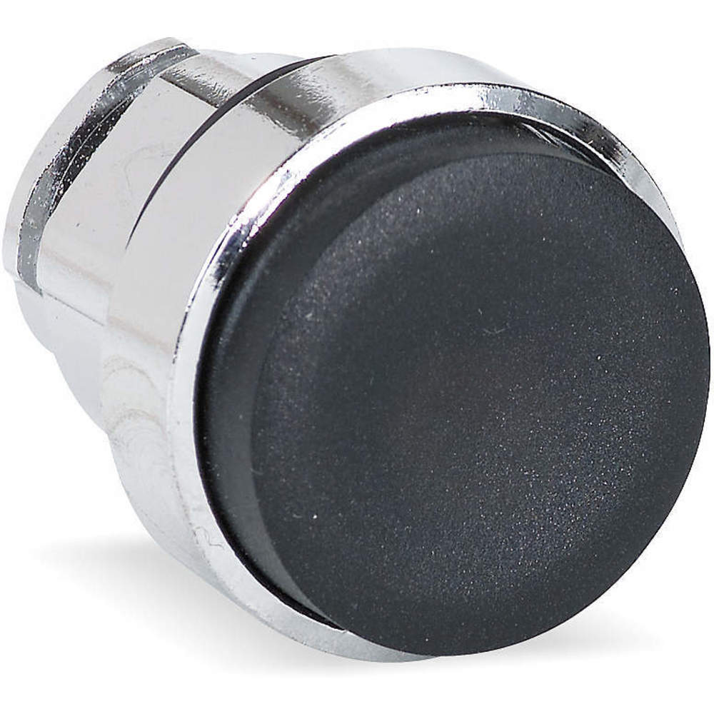 Pushbutton 22mm Black Momentary Extended