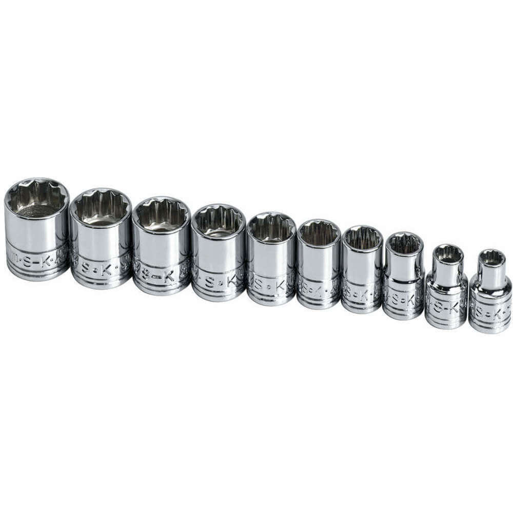 Socket Set 1/4 Inch Drive Chrome 10 Pc