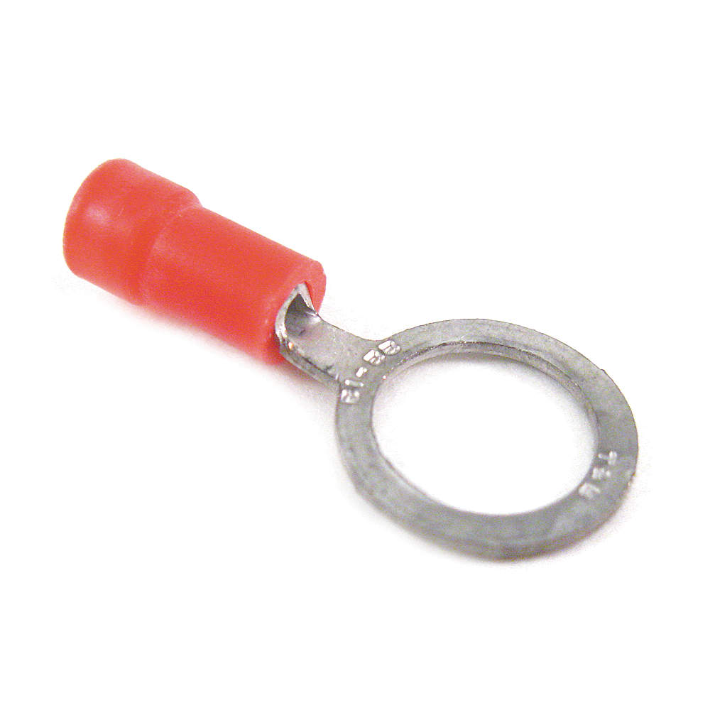 Ring Terminal, Brazed Seam Barrel Type, 22 To 16 Awg Conductor, Tin Coated Finish