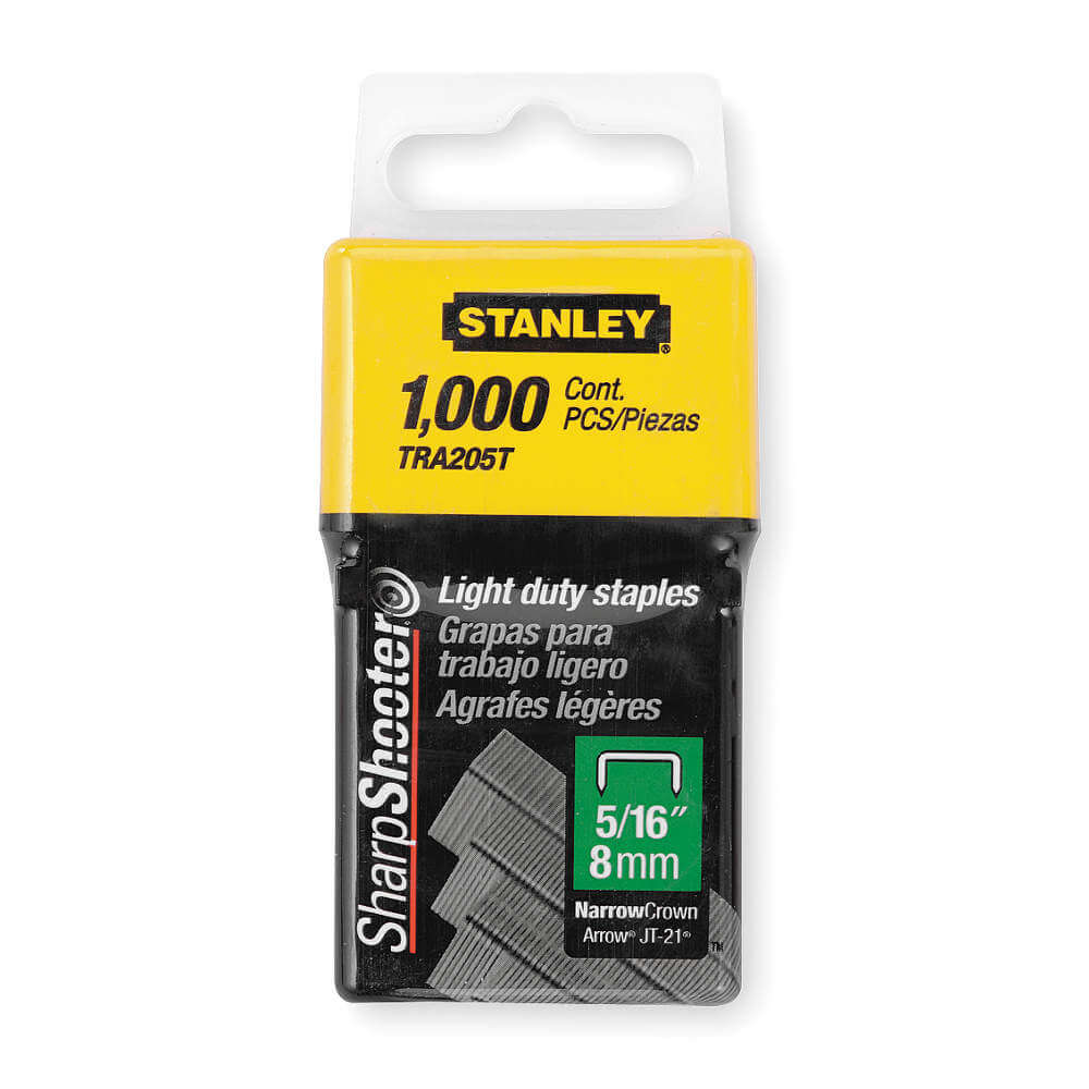 Stanley TRA708SST Heavy-Duty Stainless Narrow Crown Staples 1/2