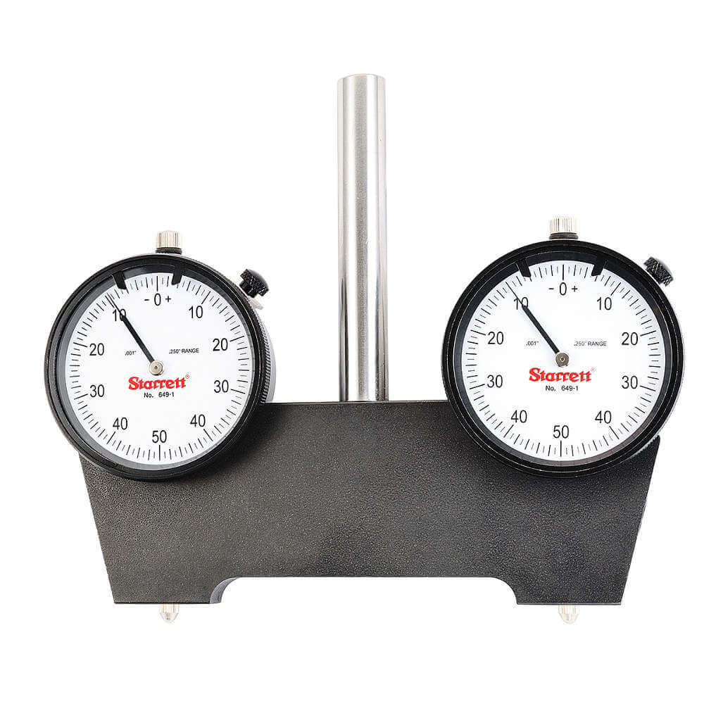 Starrett 6495 52081 5UAT5 Spindle Square 0.0005 Dial Indicators